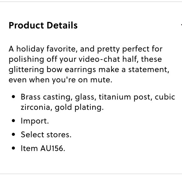 J.CREW SPARKLE BOW EARRINGS NWT SOLD OUT HTF RARE - Picture 3 of 4